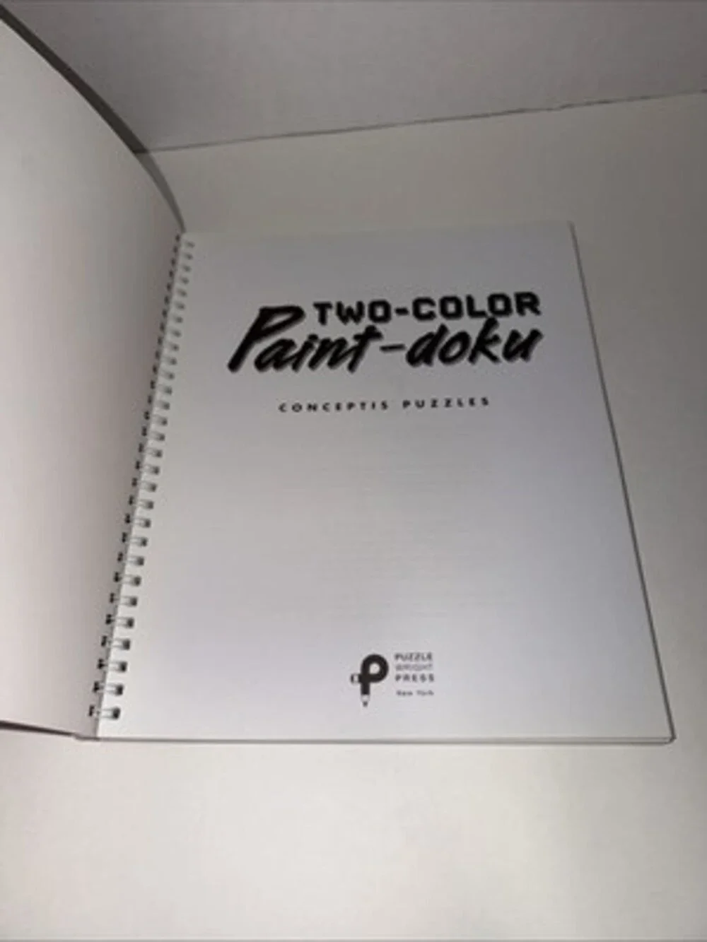 Rare TWO-COLOR PAINT-DOKU By Conceptis Puzzles (the First 2 Puzzles Are Done)